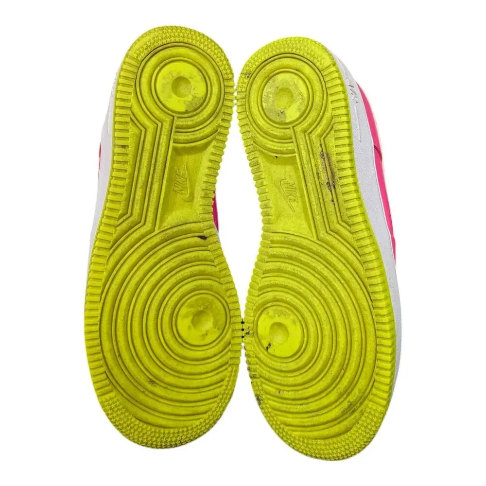 NIKE Air Force 1 Low Youth Size 6Y Women's 7.5 Pink Blast White Volt CW5761-600